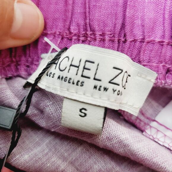 Rachel Zoe Pink Elastic Comfort Waistband Vacation Pants Size Small NWT - Picture 7 of 10